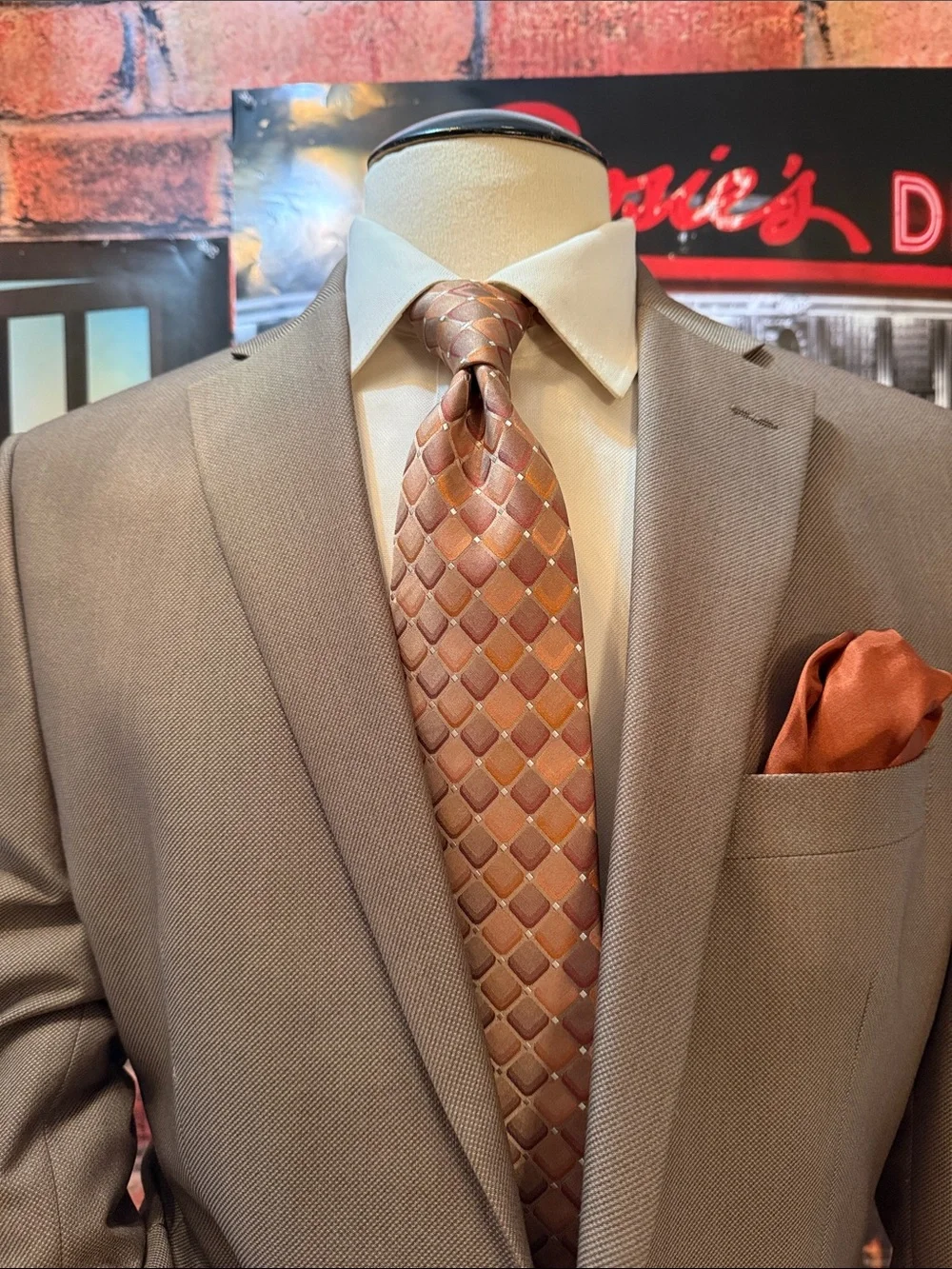 Lauren Ralph Lauren Taupe-Brown Sport Coat Blazer